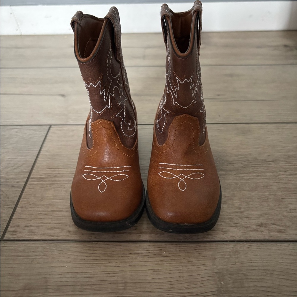 Wonder Nation Kids Western Boots - Brown